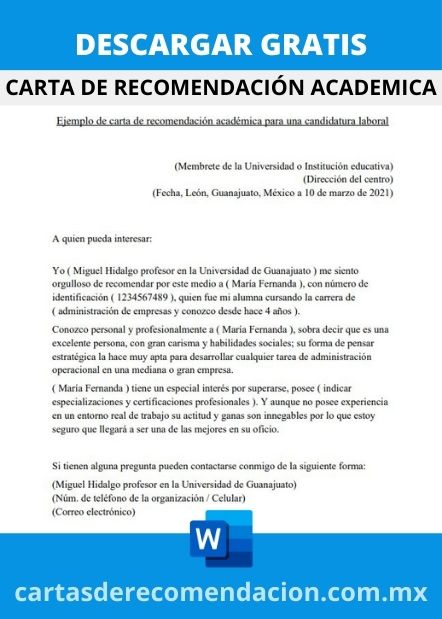 Cartas De Recomendación Académica Ejemplos ️ 2022